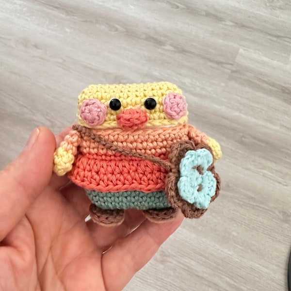 Crochet Duck AirPods Case Pattern PDF, Cottagecore Aesthetic