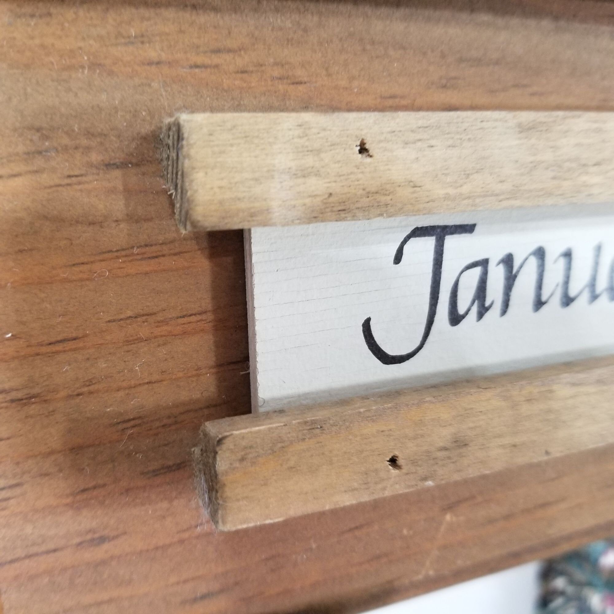 Coal Bank Hollow Perpetual Calendar Wooden Hand Painted Folk Etsy
