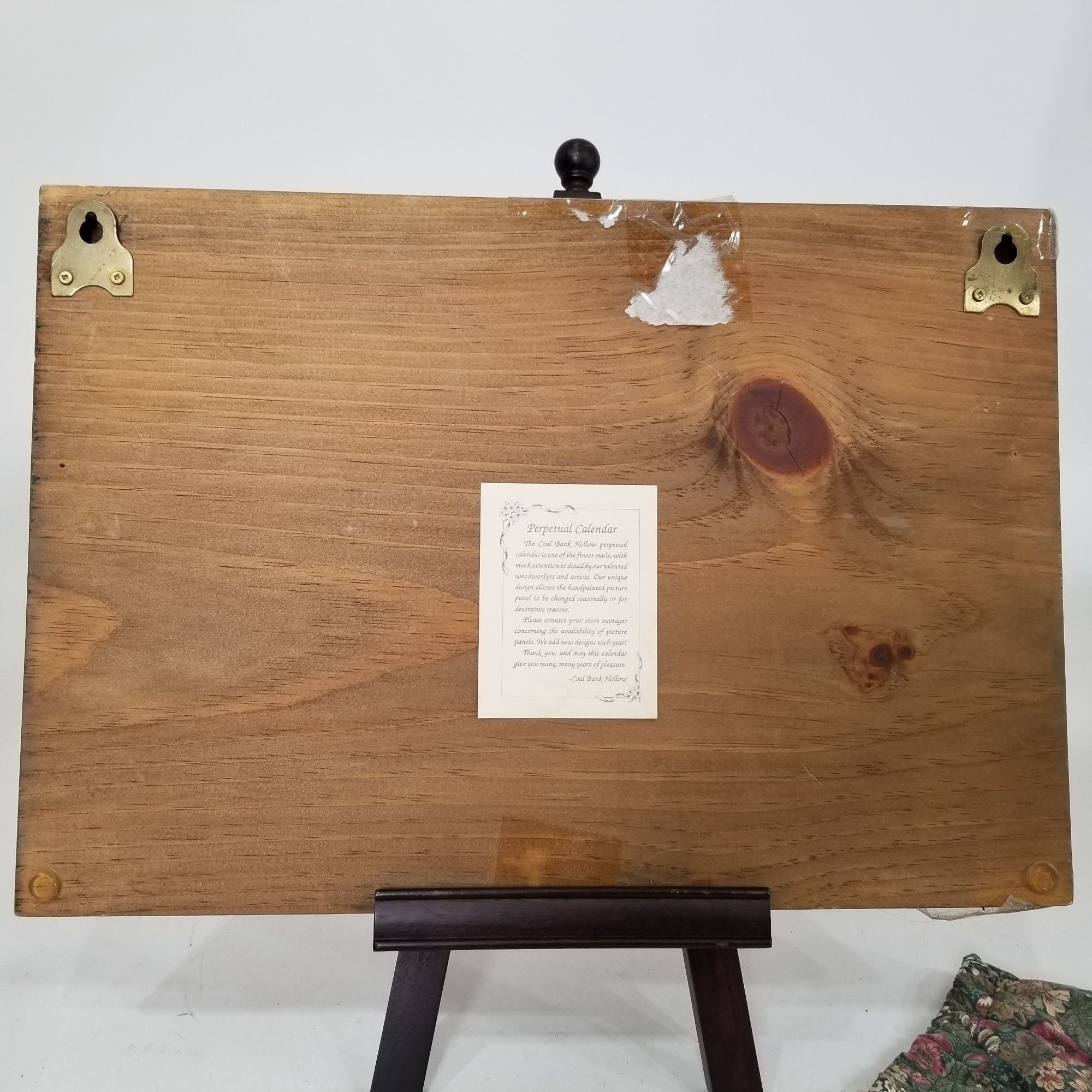 Coal Bank Hollow Perpetual Calendar Wooden Hand Painted Folk Etsy