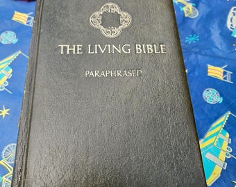 Żywa Biblia Parafraza Twarda oprawa 1971 Wydanie 2 Tyndale House Publishers