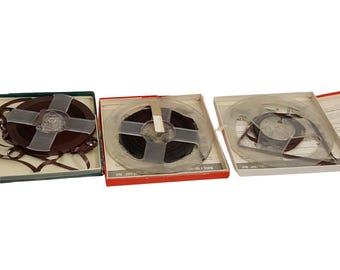 Cinta de música de 16 mm con sonido de audio Webcor, magnética, RCA, sin marcar, lote 3