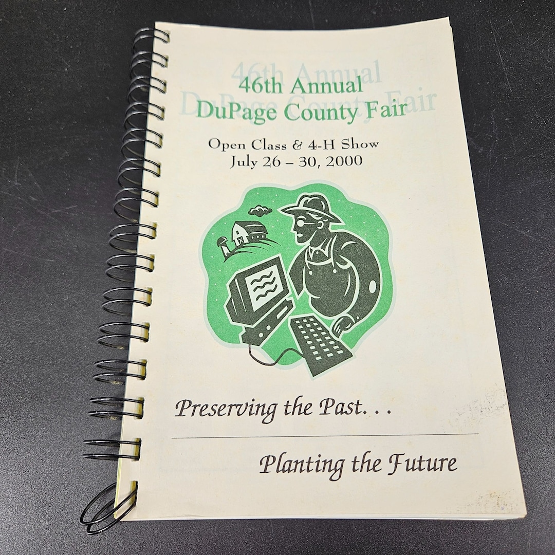 Illinois Premium Prize Catalog Book Dupage County Fair Open Class 4H