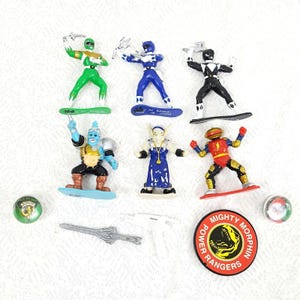 Vint 1993 Bandai Mighty Morphin Power Rangers 3&quot; Action Figure PVC Lot 11 Misc