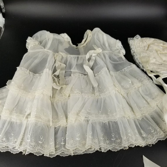 Vintage Baby Child Baptism Christening Dress Hat C