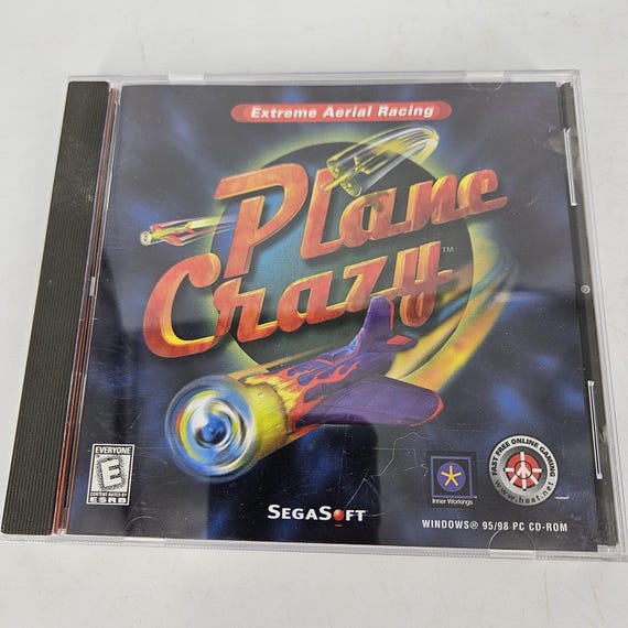 Vintage 1998 Plane Crazy PC CD-ROM Windows 95/98 Game Segasoft