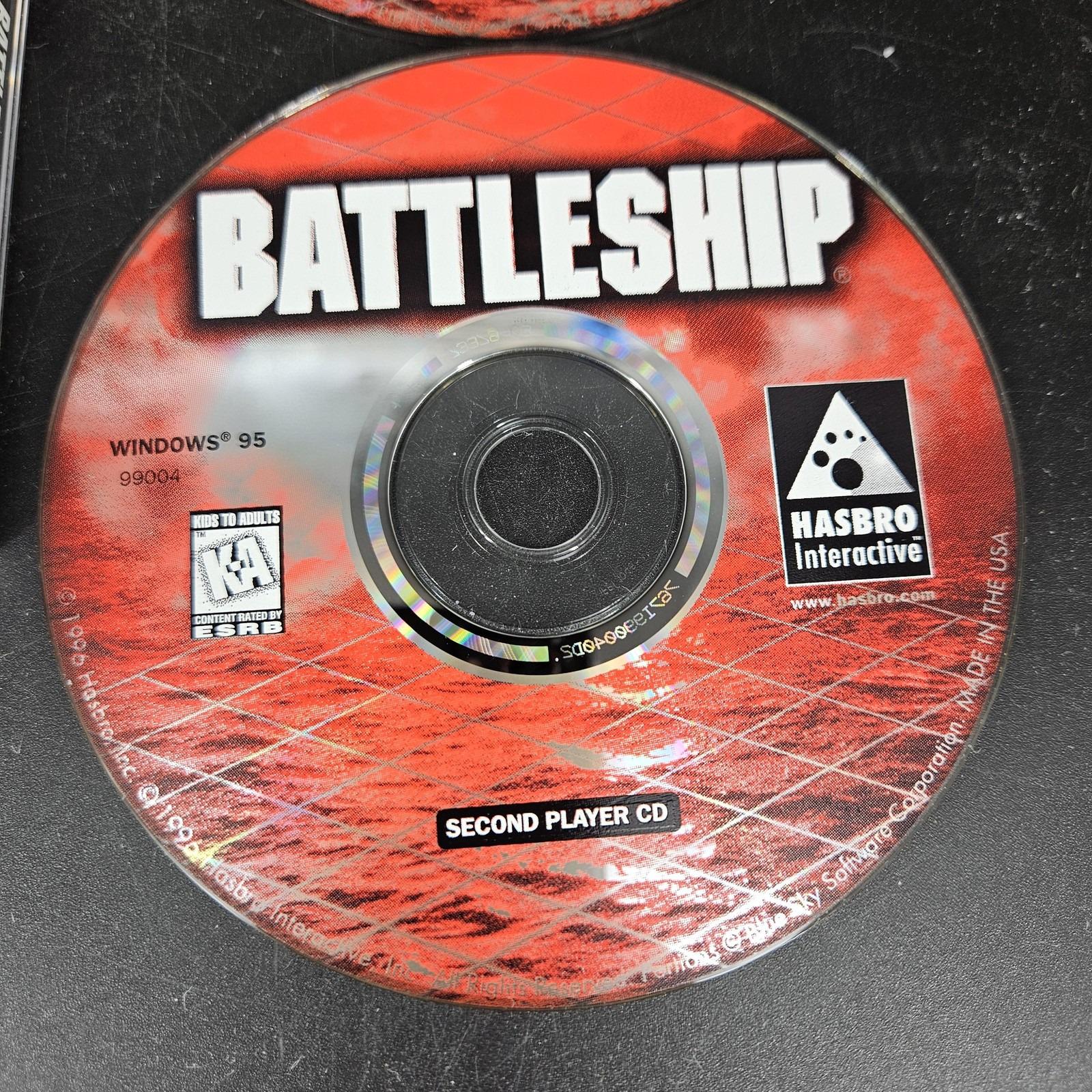 Vintage Battleship PC Game Cd-rom Windows 95 Hasbro 2 Disc Set