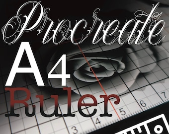 Righello Digitale A4 per Procreate e altri software di disegno - Strumento di precisione per artisti e grafici