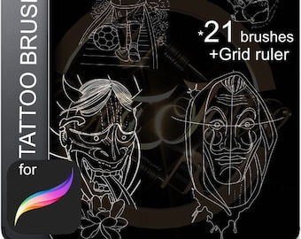 Tattoo stencils ready to print PROCREATE vol 2 Unleash your creativity