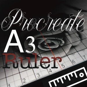 Righello A3 stampabile accuratamente, misurazione di precisione semplificata Procreate