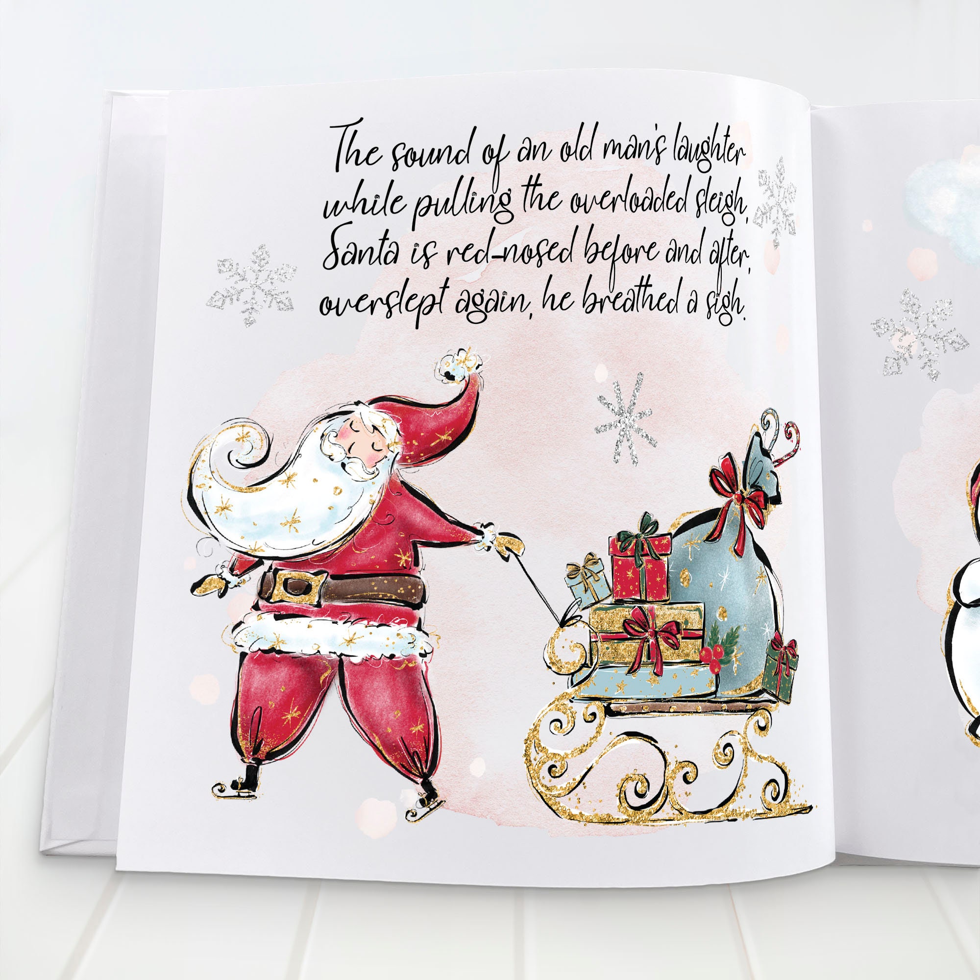 Personalised Christmas Eve Book for Girl Sisters Custom Xmas Childrens Book Baby Girls Xmas Gift