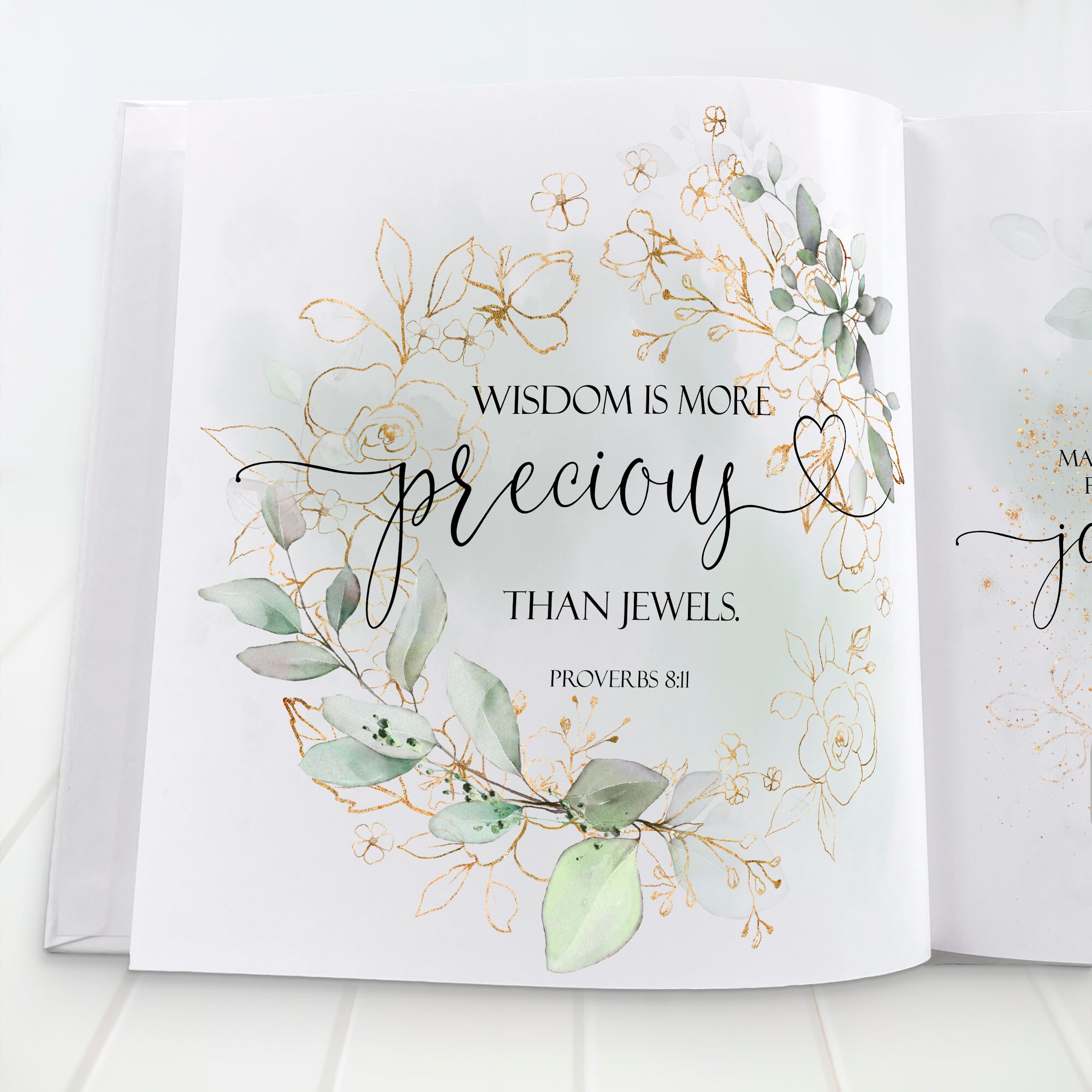 Baptism Gift Girl From Godmother Personalized Christian Baby Book