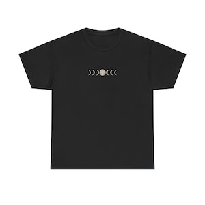 Moon Phase Unisex Tee, Celestial Graphic Tshirt, Lunar Cycle Shirt, Astronomy Gift, Moon Lover Apparel