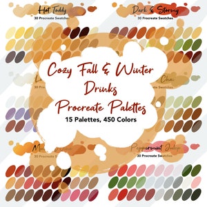 Fall Winter Procreate Color Palette Bundle