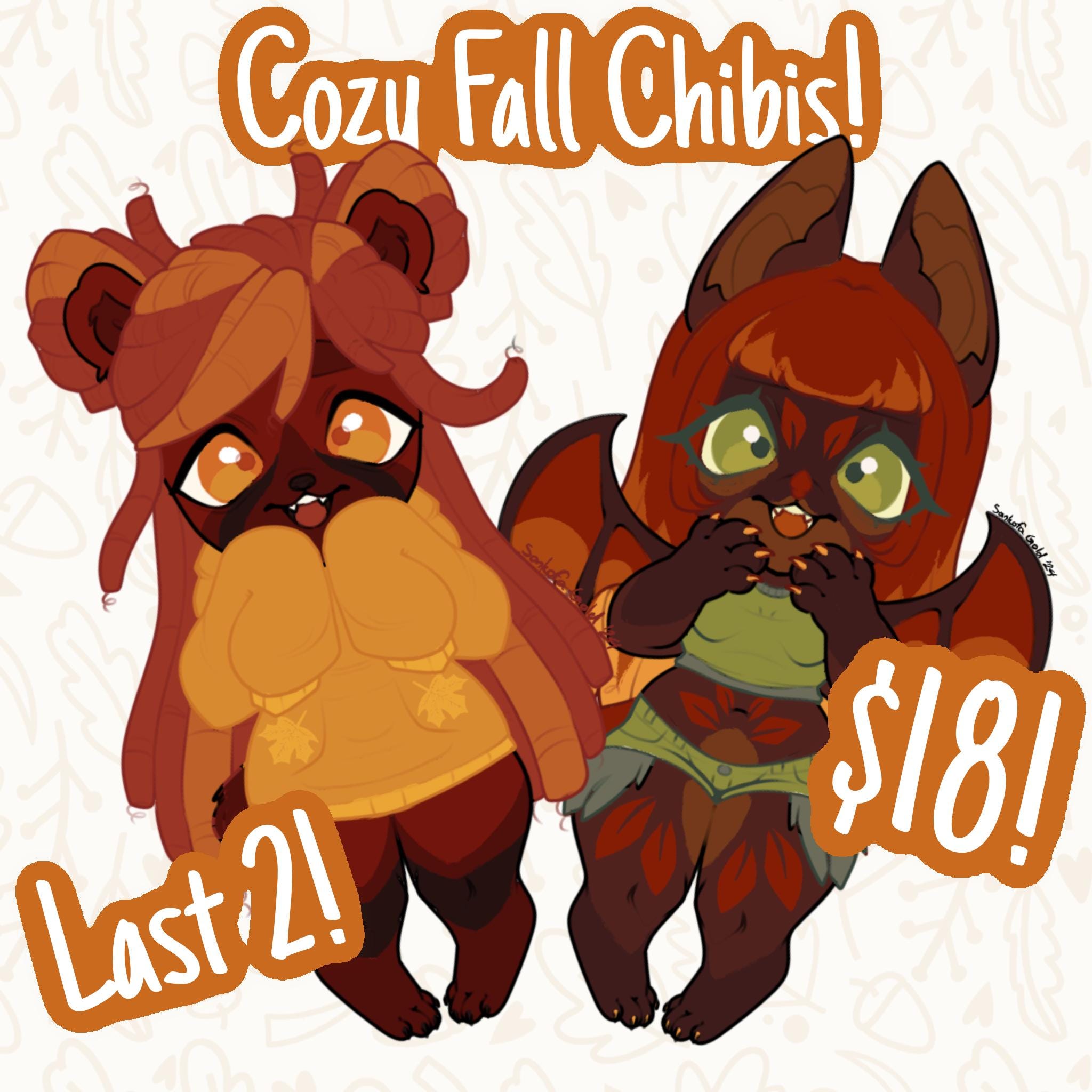 Cozy Fall Chibi Furry Character Adopts - Etsy