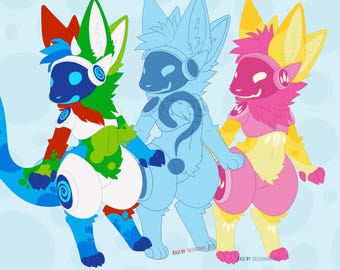 Mystery Uncommon Protogen Custom Furry Adopts