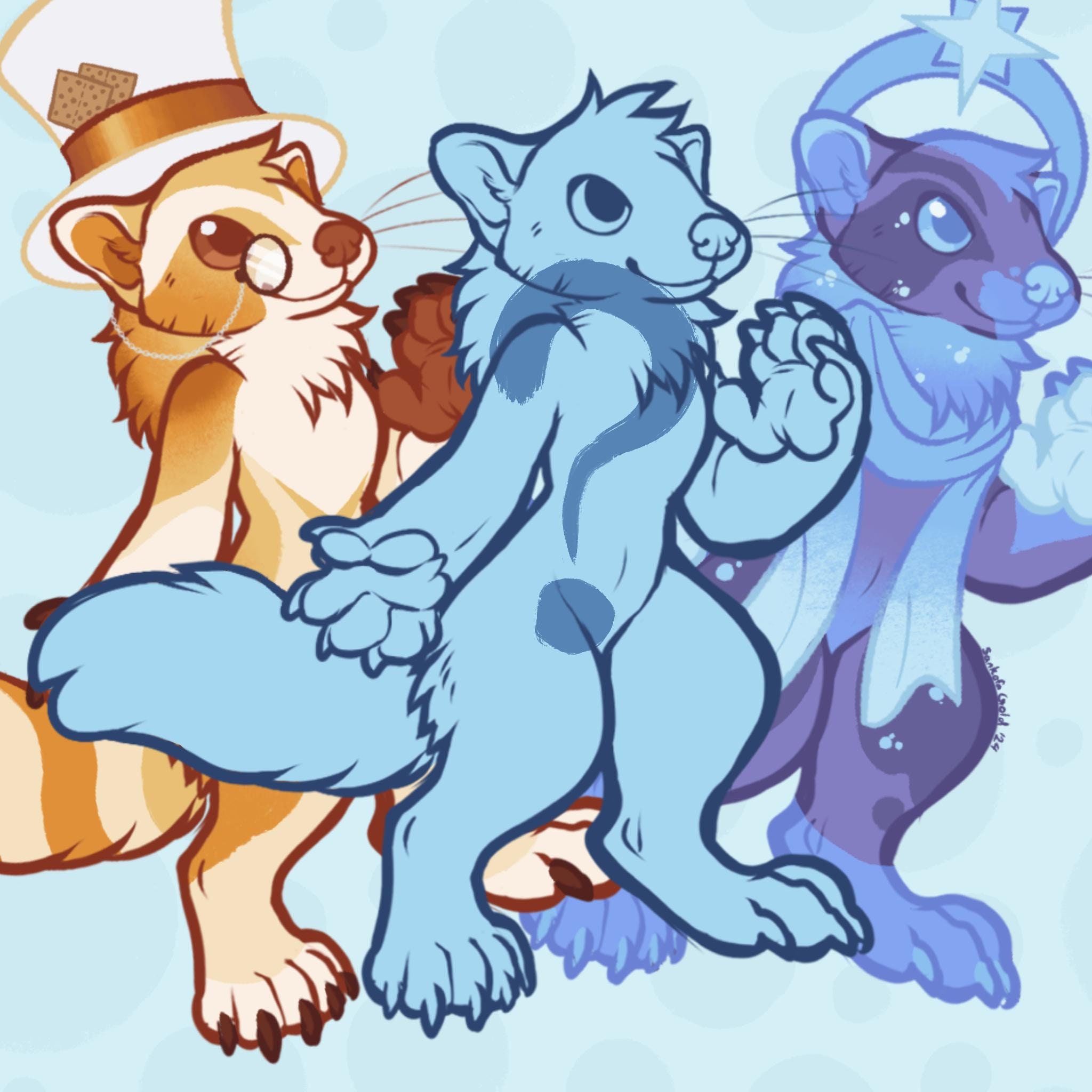 Mapache misterioso personalizado Furry adopta