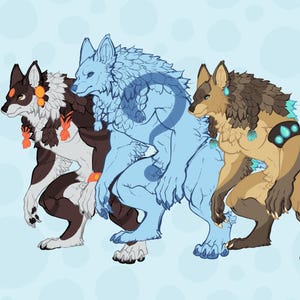 Tajemniczy wilkołak Custom Furry adoptuje