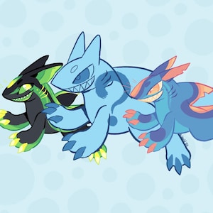 Geheimnis Hai-Welpe Benutzerdefinierte Furry Adopt Design