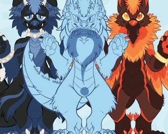 Mystery Dinodog Custom Furry Adopts
