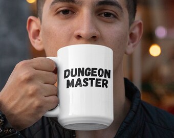 Dungeon Master Coffee Mug 15oz, Premium Quality Gift to Your Favorite RPG Player