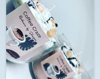 Wax Melt Decorated Candles