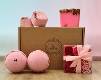 Rose Spa Gift Set: Vegan Pamper Relaxation Box