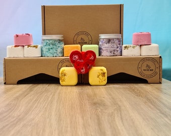 Aromatherapy Shower Steamer & Bath Bomb Gift Set: Handmade Vegan Spa