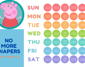 Peppa Pig Potty Training Rewards Chart Printable , Peppa Pig Potty ...