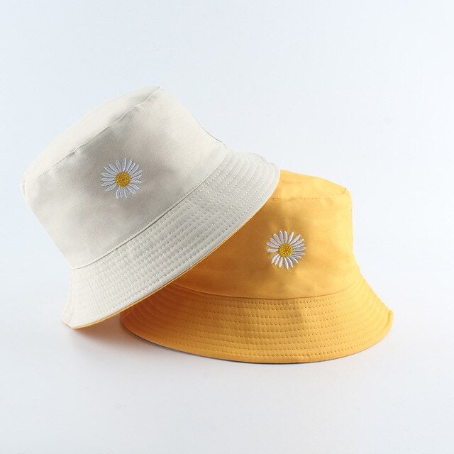 Reversible Daisy Bucket Hat Festival Hat Summer Hat | Etsy