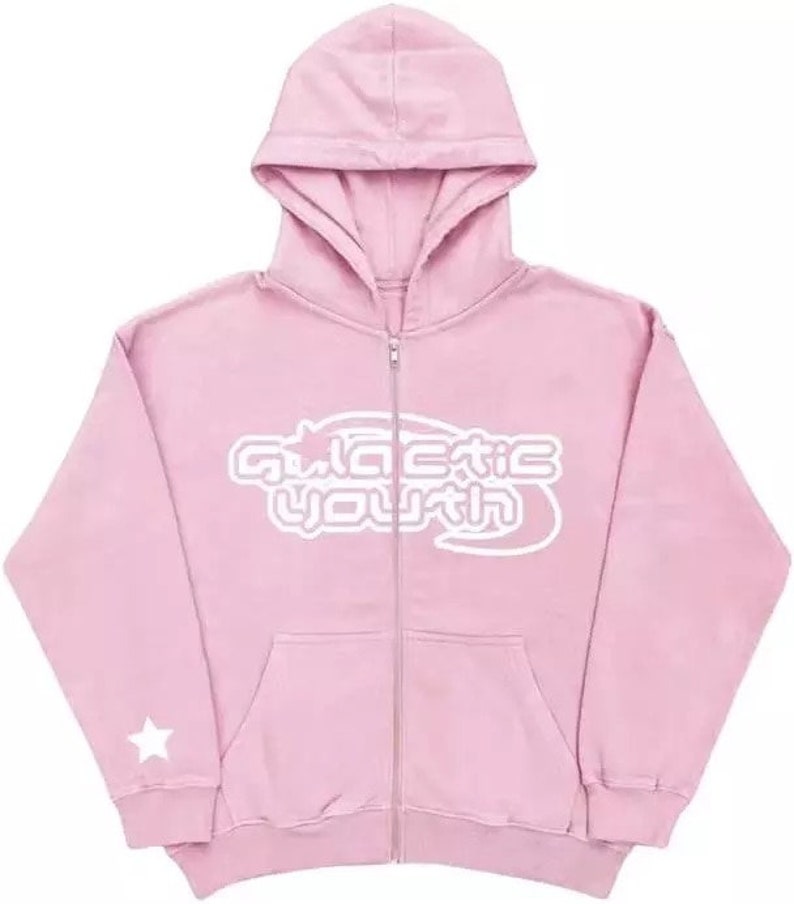 Star galactic Youth Zip up Hoodie Y2k Harajuku in - Etsy UK