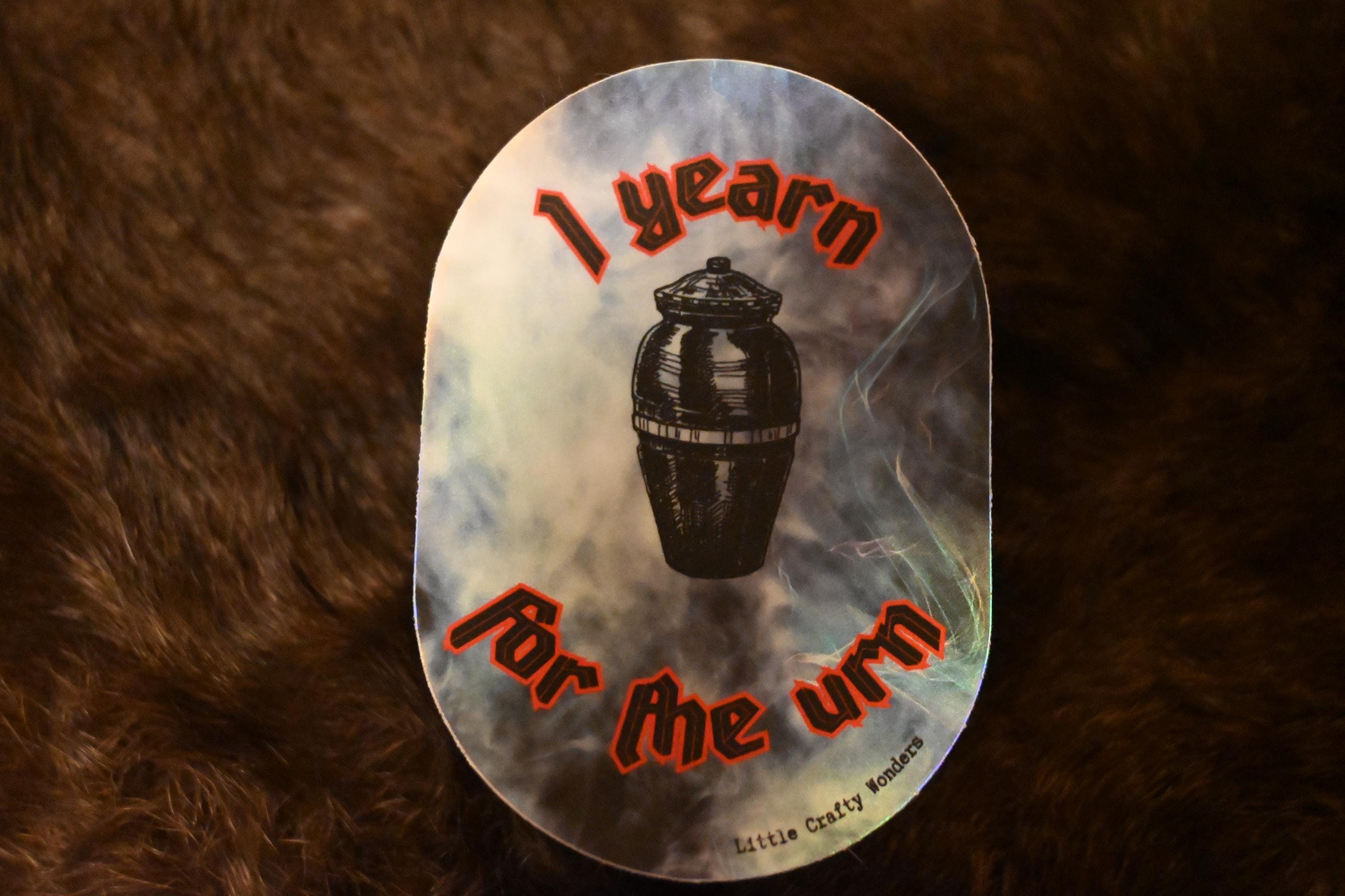 Urn Sticker Urn Sticker, Yearning for the Urn, Color Shifting - Etsy