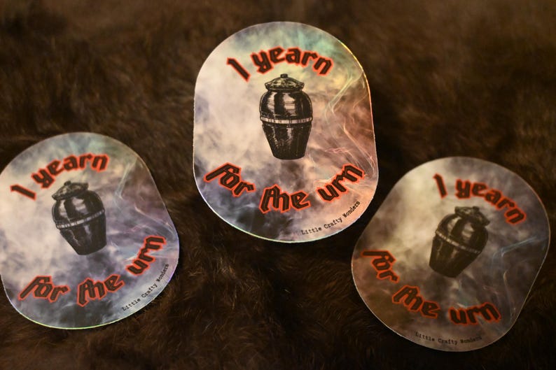 Urn Sticker Urn Sticker, Yearning for the Urn, Color Shifting - Etsy