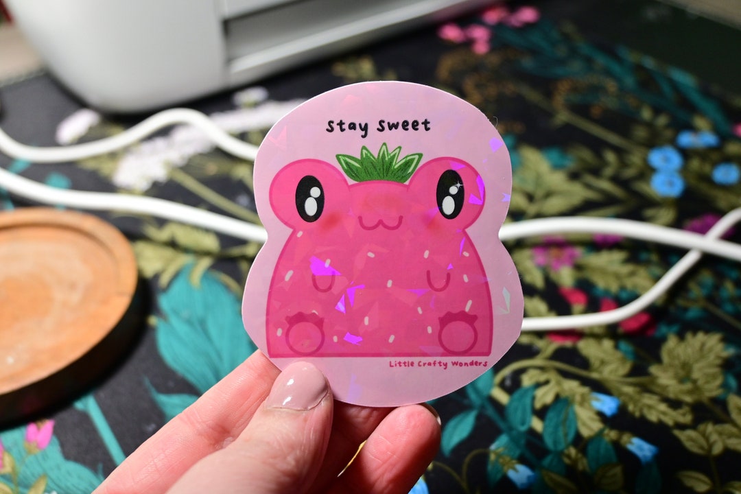 Strawberry Uwu Sticker Wawa Sticker Strawberry Sticker Big Etsy