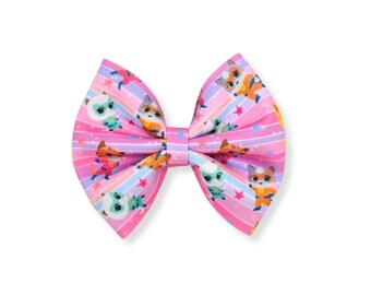 Kitties Hair Bow, Hero Kitties Hair Bows, Kitties Birthday Party