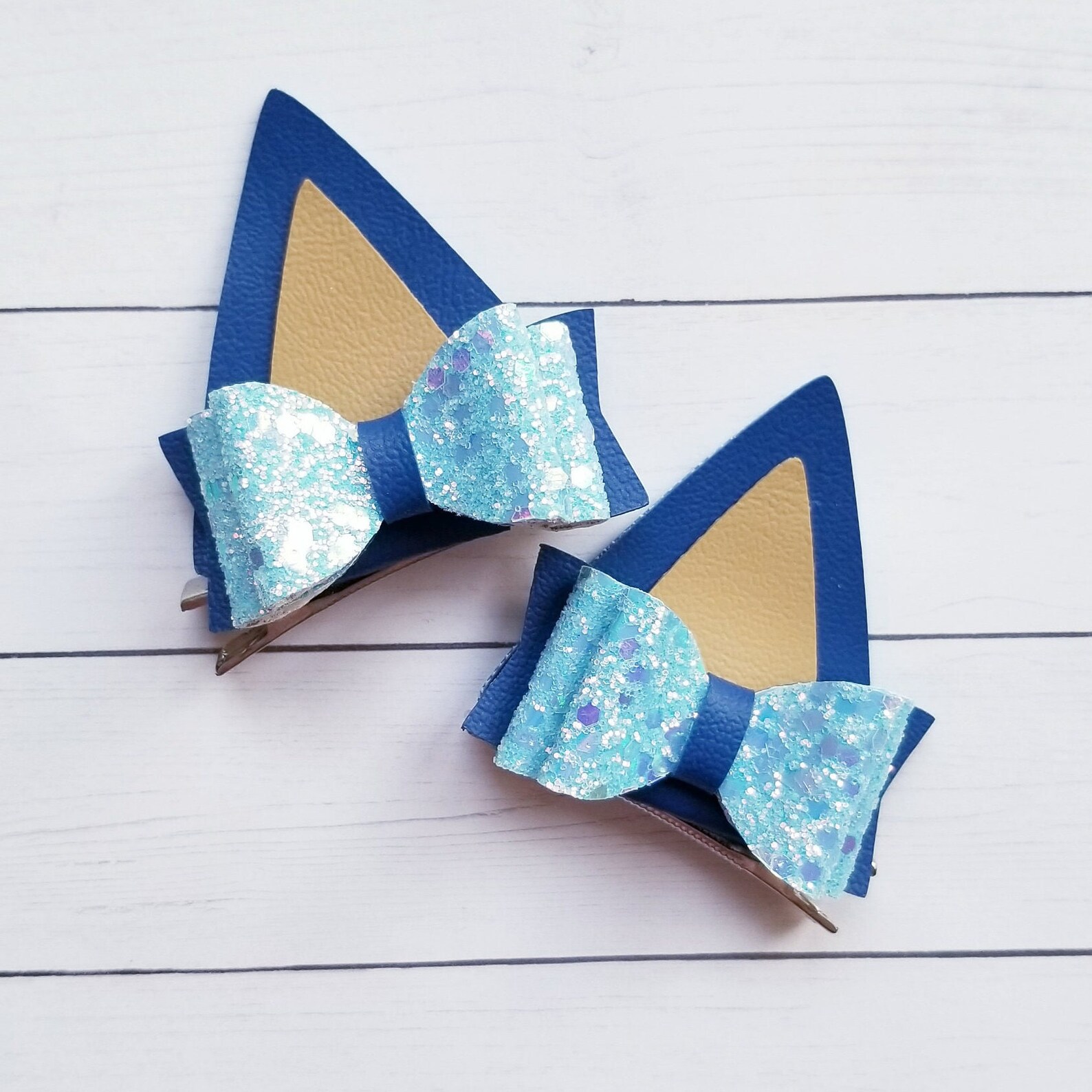Bluey Dog Ears Bluey Hair Clips Bluey Hair Bows Bluey Etsy Canada