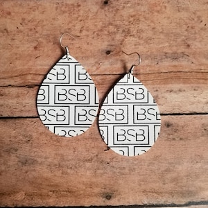 Boy Band Vegan Leather Earrings