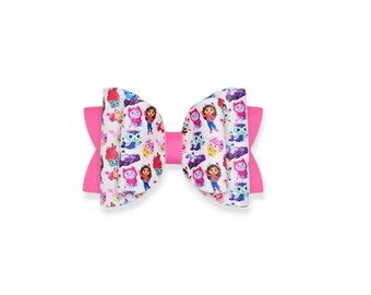 Doll House Hair Bow, Doll House Birthday Party, Cat Hair Bow