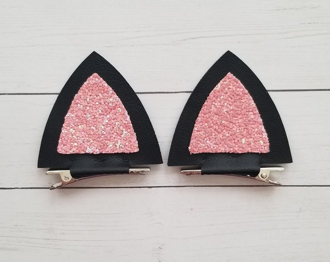 Kitty Cat Ears Clip on Cat Ears Cat Ears Cat Ear Clips Etsy