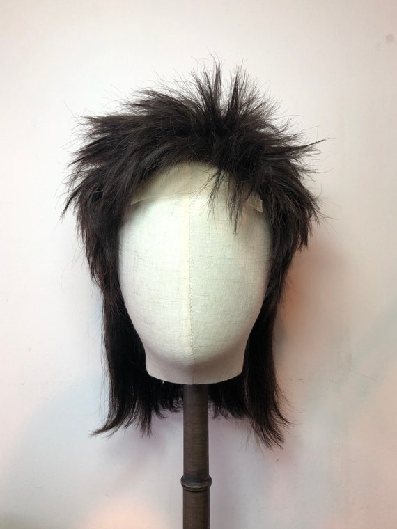 80s Mullet Punk Style Lace Front Human Hair Wig Etsy UK