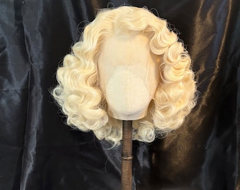 Marilyn Monroe Blonde Wig Lace Front  Synthetic Hair  Wig