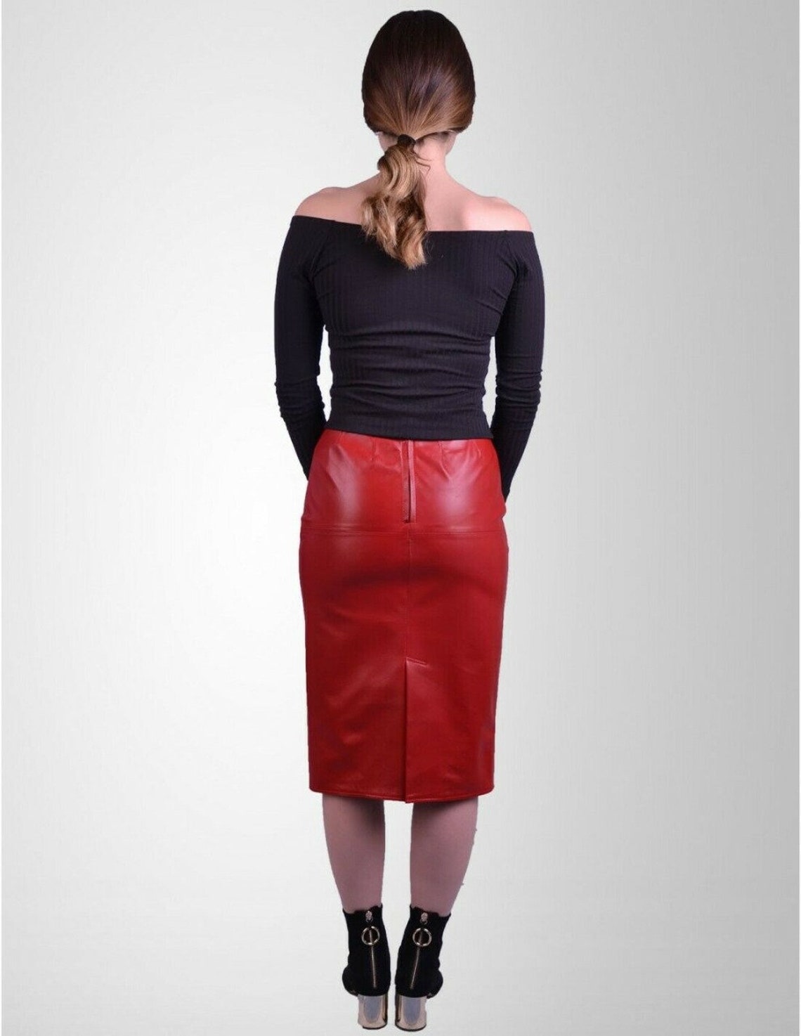 Stylish Leather Pencil Skirt/Everyday Skirt/Formal Skirt/Party | Etsy