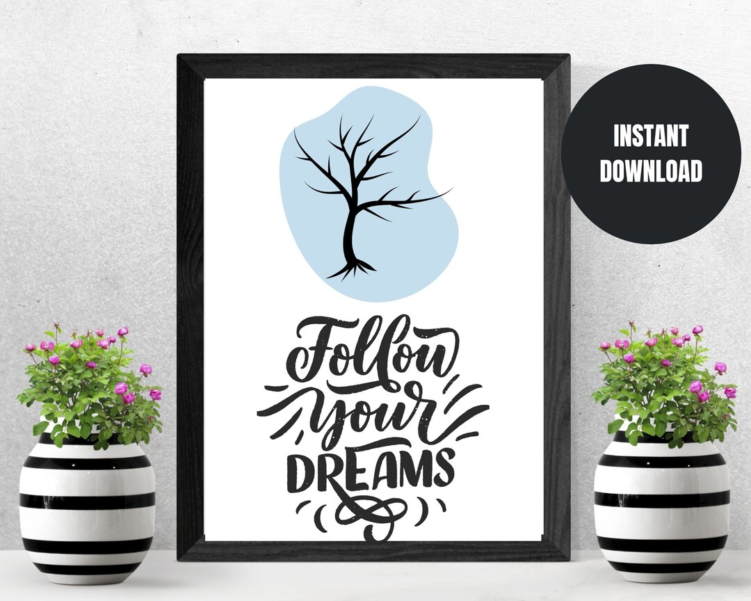 Motivational Wall Decor Instant Download Wall Art Home Office Wall ...