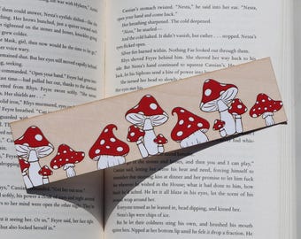 Bookmark, Mushrooms, Multiple Finishes, Wood Burn, Hand Painted