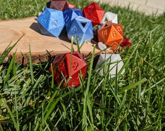 Juguete para gatos, impreso en 3D, D20, dados