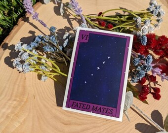 Fated Mates, Sticker, Tarot, The Lovers, Book Trope