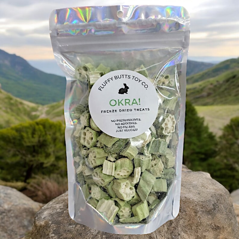 OKRA! Preservative-free Treats for Rabbits & Other Small Pets - Etsy