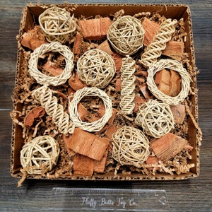 Busy Box #1 - &quot;You&#39;re So Vine&quot; - Activity Box for Chinchillas, Bunnies, Rabbits, Guinea Pigs, Rats & Other Critters