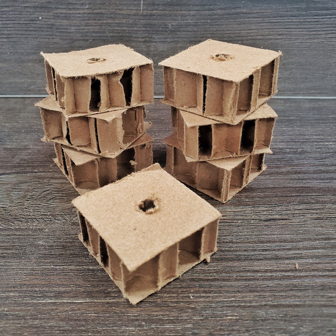 Cardboard Chew Squares for Small Animals – Guinea Pig & Rabbit Safe (10 ...