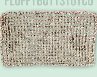 Seagrass Chew Mat – Safe Toy for Rabbits, Guinea Pigs, Chinchillas (14x24)