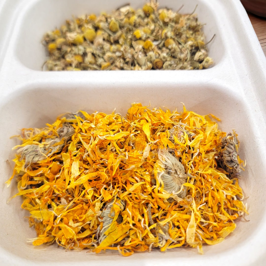 Little Bunny Foo Food YELLOW Blossom Box Calendula & Chamomile Herbal